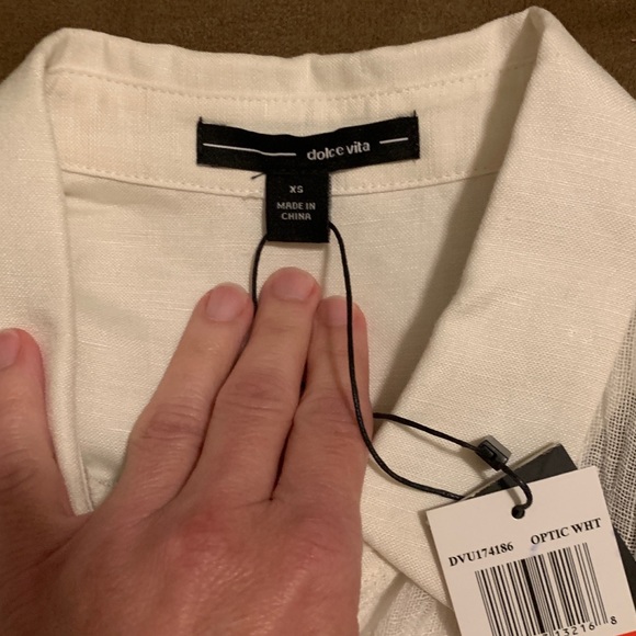 NWT Dolce Vita Button Up Tank - Picture 5 of 5